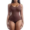 Dames shapers vaste kleur shapewear backless slanke fit jumpsuit push up bodysuit sexy body shaper bultend naadloos ondergoed