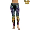 Leggings voor damesbasis roterend patroon geprinte yogabroek elastische sportschool joggen fitnesskleding snel droge slanke xs-8xl