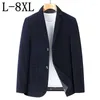 Ternos masculinos 7xl 8xl 6xl Classic Solid Color Corduroy Blazer Business Suit de traje casual Jaqueta masculina roupas homens