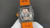 ساعة الرجال الجديدة RM21-02 "توربيلون" حركة ألياف الكربون TPT