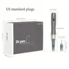 M8 Electric Professional Microneedling Pen - Stylo Derma Auto sans fil - Meilleur kit d'outils de soins de la peau pour le visage et le corps - 2 cartouches à 16 broches