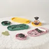 Placas Bandeja de silicone resistente ao calor Fácil de bandejas de bandejas fáceis de limpar o banheiro de cozinha sem deslizamento para maquiagem