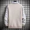 Heren truien Koreaanse mode mannen trui mannelijke kleding luxe kleding pullover verkopen producten verkoop in jumpers breien