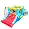 Maison de jeux gonflable pour enfants avec toboggan, château gonflable pour enfants, grands jouets de saut, jeu intérieur et extérieur avec souffleur d'air, cadeaux de fête d'anniversaire amusants dans le jardin