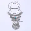 Pendentif Colliers LOVBEAFAS Mode Bohème Maxi Déclaration Pendentifs Multicouche Collier Collier Vintage Collier Femmes Bijoux