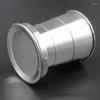 Cups Saucers 2/3/5 Portable Retractable Cup Stainless Steel Collapsible Outdoor Camping Metal Mug 75ml 150ml 250ml