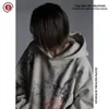 Mäns hoodies tröjor Saint Michaels handmålade graffiti tvättade och nödställda hoodie trend ins mäns och kvinnors modeetikett Ujok
