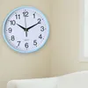 Walluhren Office Clock stilvolle genaue Runde für leicht zu lesende Zeitmessung batteriebetriebene, nicht liegende Quarzdekoration