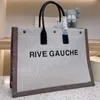 LouLou Taschen Canvas Ys Bag Rive Gauche Stroh Designertasche Leder Tote Leinen Große Strandhandtaschen Damen Damen Luxurys Shopping Reise Satchel Wallet Totes