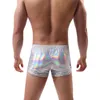 Underpants Mashtwear Boxershorts Gay Men Shinny Ropa Hombre IMitazione in pelle Boxer Cueca Masculina Homme