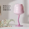 Copos de vinho 2pcs de vidro colorido copo de goble