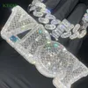 قلادة Moissanite سلسلة Iced Out Jewelry Moissanite Letters Diamonds قلادة مخصصة قلادة قلادة Hip Hop 925 Silver Custom Prendant