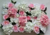 Decorative Flowers Artificial Silk Rose Peony Hydrangea Flower Wall Wedding Background Decoration With Leave Arch 10pcs/lot TONGFENG