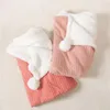 Dekens verdikte winter baby wandelwagen deken deken lam fleece gebreid geboren slapende wikkeling vaste kleur baby beddengoed spul