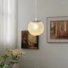 Hanglampen bed klein kroonluchter Amerikaanse stijl slaapkamer eetkamer lichtkamer licht luxe glazen maan moderne eenvoudige warme romantische persoonlijkheid