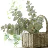 Fleurs décoratives 1 PCS Artificielle Soie Eucalyptus Branches D'arbres Pour La Maison Table Décor DIY Décoration De Mariage Arrangement De Fleurs Plante Feuille