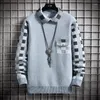 Men's Sweaters Korean Fashion Men Sweater Male Clothes Luxury Clothing Pullover Selling Products Sale In & Jumpers Knit