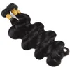 Capelli peruviani intrecciano 3 pezzi bundle di onde corporeo a buon mercato onde peruviane peruviane bundle di capelli umani 10 "-28" nero naturale