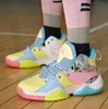 Womens Mens High Top Breathable Basketball Shoes Casual Sneakers Youth Comfortable Sports Trainers Size 35-46 Multicolor