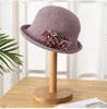 Berets Bowler Hat Formal Sun Sunbonnet Leisure Cap Sunscreen Basin For Gril Women Female Khaki Cotton