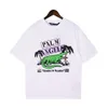 Angels Harajuku 23ss Spring Crocodile Pa Letter Printing t Shirt Loose Oversize Hip Hop Unisex Short Sleeve Tees 03 Palms