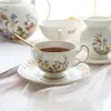 Mugs Royal Garden Tea Cup Saucer Set Tableware Teapot Dessert Stand Plate Noodle Bowl Salad Soup Spoon Household Dinnerware 230818