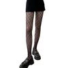 Women Socks Black Sexy Pantyhoses Mesh Fishnet Nylon Tights Stockings Harajuku Plaid Seamless Lingerie Hosiery Ladies 2023