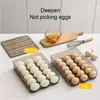 Garrafas de armazenamento Acesso fácil rack de ovo durável para eficiente e organização na caixa de cozinha