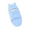 Mantas Otoño Invierno Franela Bebé Manta Swaddle Warmer Born Wrap Engrosado Sacos de dormir para bebés Artículos de cama 0-6M