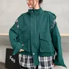 Kadın Ceketleri Bahar Kadın Ceket Patchwork Erkek Erkek Erkek Kadın Bolca Sıradan Sarı Yeşil Siyah Gri Mavi Bayanlar Harajuku Street Giyim