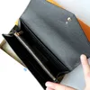 A7 Quality Classic Embonsed Wallet Designer Cards Holder Long Money Multi Card slot Clip Purse Fashion Women läder plånböcker Casual Clutch Card Slot Flap Purse