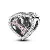 925 Silver Fit Pandora Charm 925 Bracelet Pink Series Flower Butterfly Paw Print Heart Mom Forever Love charms For pandora charms jewelry 925 charm beads accessories