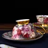 Kupalar Continental Bone China Kahve Klasik Retro Gül Porselen Çay Cappuccino Bardak Setiyle Set Yaratıcı Doğum Günü Hediyeleri 230818