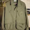 Vestes Homme Maden Urbain Extérieur Grandes Poches Vert Militaire Amekaji Camping Lâche Casual Revers Veste Coupe-Vent Randonnée Manteaux