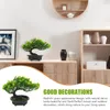 Decorative Flowers Simulation Welcome Pine Imitation Bonsai Ornament Faux Plastic Tree Decor Emulated