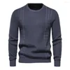 Men's Sweaters Brand Men Basic Solid Color O-neck Long Sleeve Knitted Male Pullover Winter Fashion Warm For