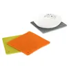 Chemin de table 18x18x0.6cm Napperon en silicone de qualité alimentaire en nid d'abeille Résistant à la chaleur Coupe Pan Pat Mat pour la cuisine Anti-slip Drink Coasters