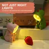 مصابيح طاولة قابلة للطي مصباح LED LED HERO Cartoonman شكل Night Desktop Ornamp
