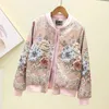 Womens Jackets SvoryXiu Designer Custom Made Autumn Winter Outwear Vintage Gold Line Jacquard Beading Luxury Tops Coat 230818