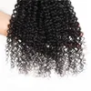 Feixes de cabelo cacheados malaios e cacheados 30 32 34 36 40 polegadas 1 3 4 Pacacos naturais Extensões de cabelo humano preto