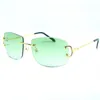 2021 Carter homme surdimensionné marque grand luxe concepteur lunettes femmes hommes lunettes de soleil voyage C Vintage rétro Ssmti Lgroa280O