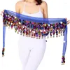 Belts Belly Dance Costume Waist Belt Chiffion Scarf With Blingbling Sequins Stage Dancing Shows Dropship