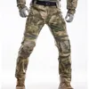 Survêtements pour hommes Ensembles tactiques militaires Hommes Camouflage Multi-poches Combinaisons d'entraînement UFS Respirant T-shirt à manches longues à séchage rapide Genouillère