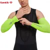 Rodilleras Santic Verano Ciclismo Brazo Calentadores Bicicleta de carretera Transpirable Absorbe Hombres Protección solar Cómodo