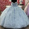 Sky Blue Princess Press Dress Dritleding Diritleding Party Draite Doreveles