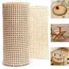 Decorative Objects Figurines Natural Rattan Webbing For Cane Projects 45Cm Woven Open Mesh Cane - Cane Webbing - Natural Rattan Webbing Roll Plastic 230818