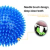 Jouets pour chiens à mâcher Pet Cat Puppy Sounding Toy Polka Squeaky Tooth Cleaning Ball TPR Formation Dents Chewing Thorn Balls Accessoires 230818