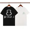 Designer paar T-shirt alfabet graffiti trend korte mouwen t-shirt geselecteerde katoenstof Europese code m ~ 3xl code #18