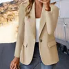 Women's Suits Single Button Stylish Office Coat Elegant Suit Jacket For Formal Business Commute Anti-wrinkle Spring