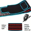 Red and Infrared LED Light Care Belt for Muscle Relaxation, Inflammation, Waist Reduction, and Puffiness Relief - Heat Pad for Men and Women